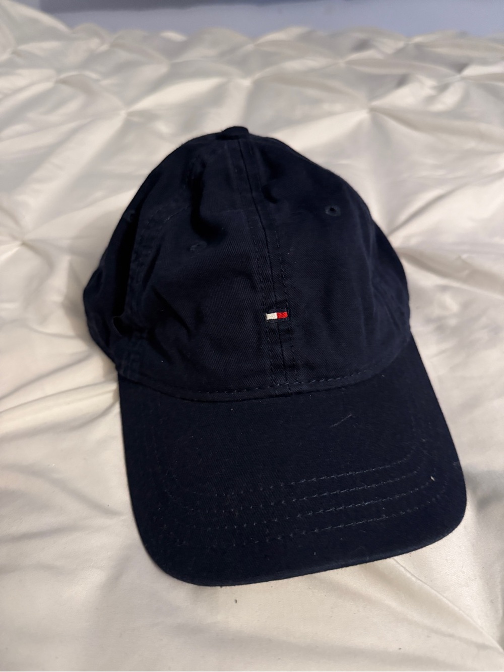 Tommy Hilfiger Navy Baseball Cap with Flag Logo